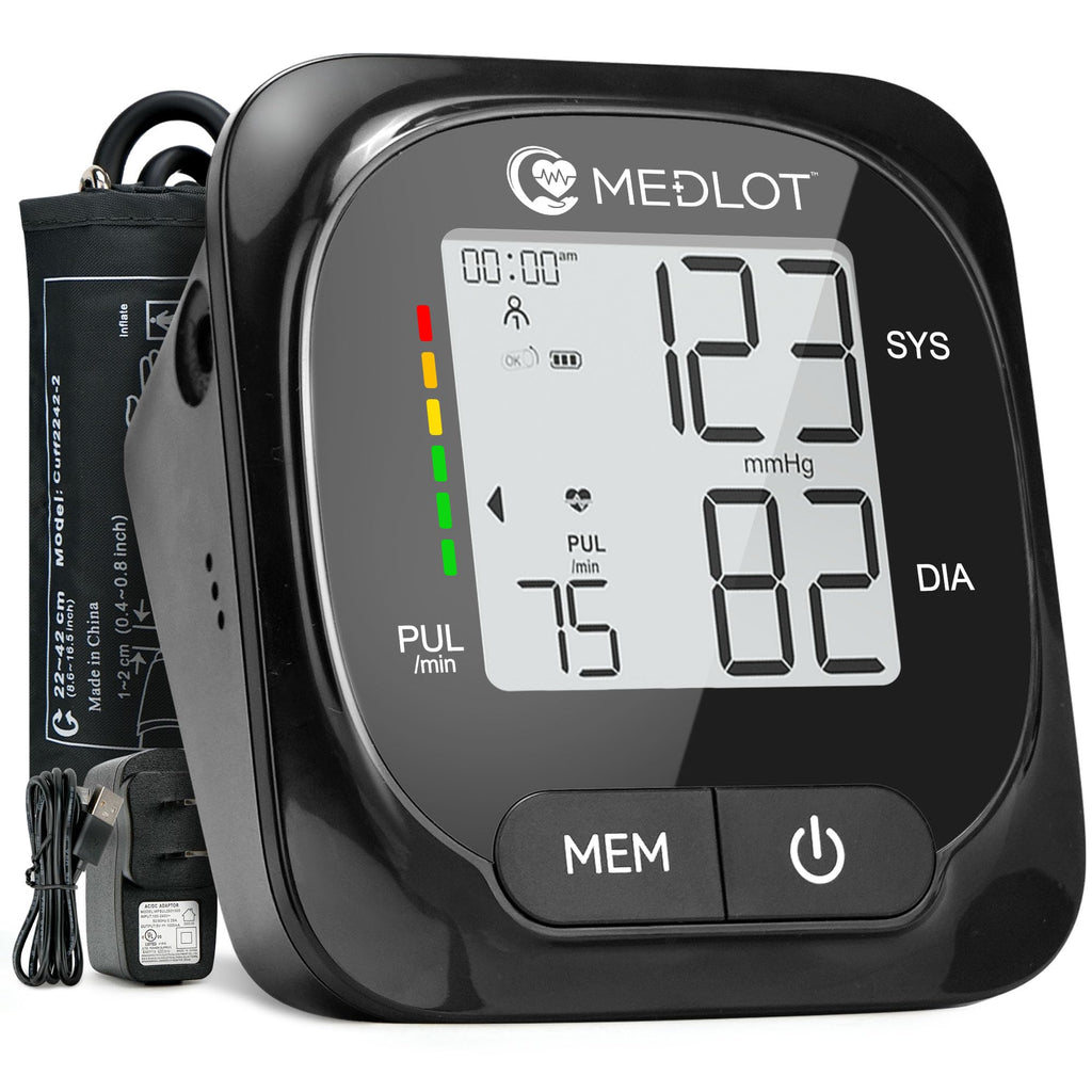 Automatic Upper Arm Blood Pressure Monitor with Adapter and Storage Bag O17605