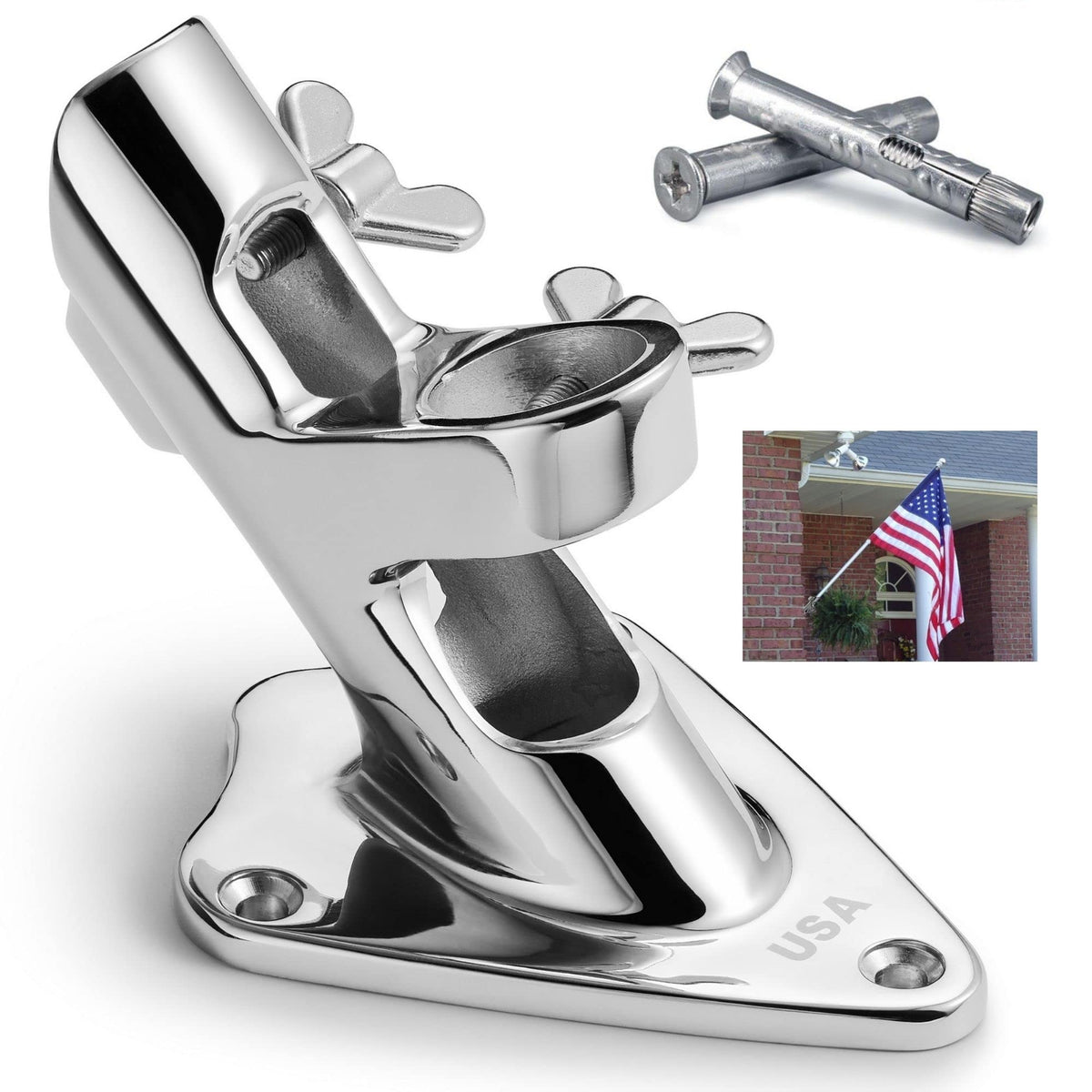 1 Inch Stainless Steel Flag Pole Holder G671