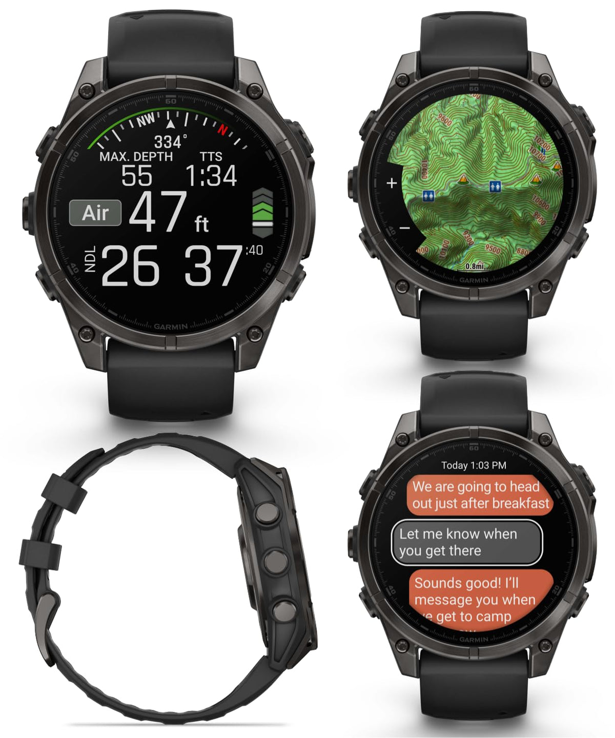 47 mm AMOLED Sapphire Multisport GPS Smartwatch C362