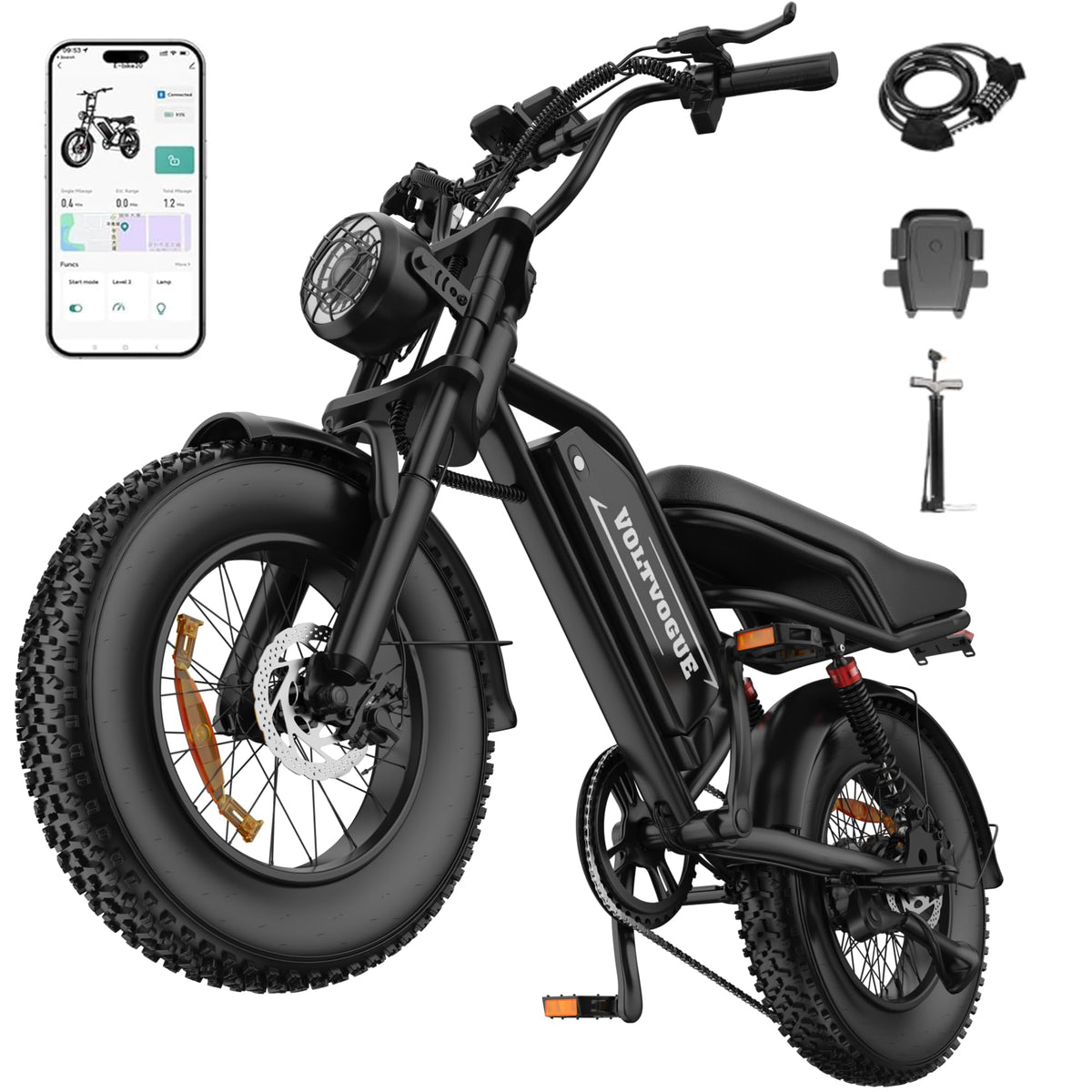 1500W Peak Motor Full Suspension Electric eBike Q626