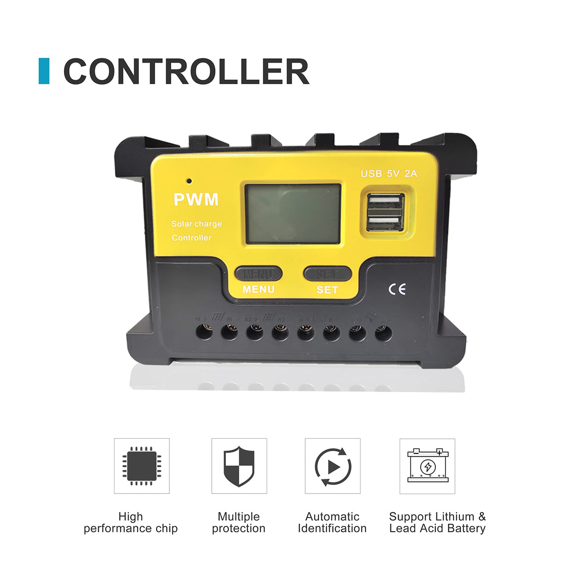 300W Wind Turbine and Solar Panel Kit with Charge Controller O3221