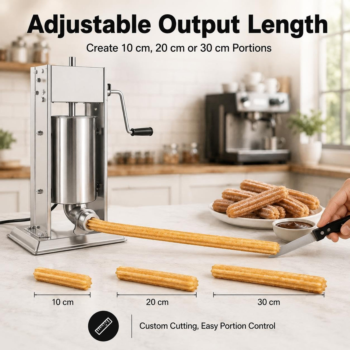 Stainless Steel Sausage Stuffer & Churro Press F313