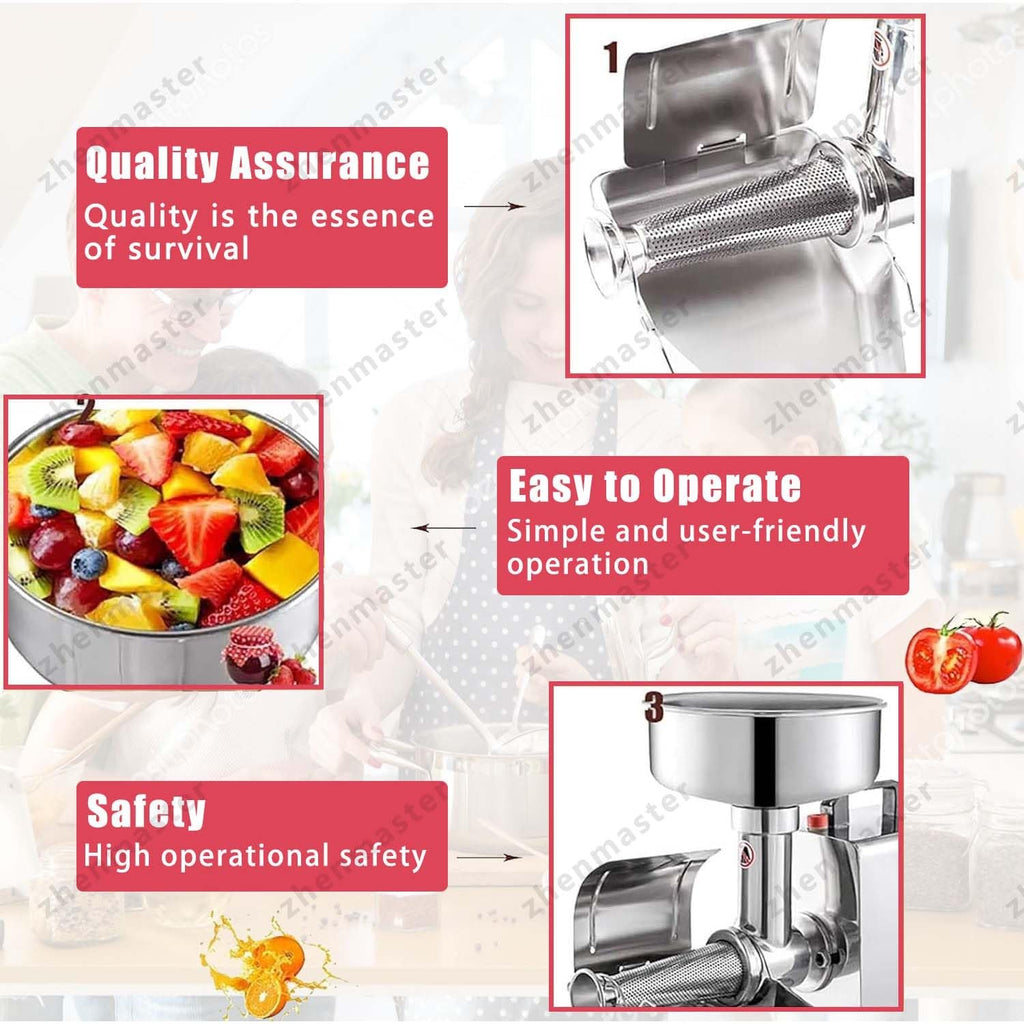 450W Electric Tomato Strainer Stainless Steel F4593