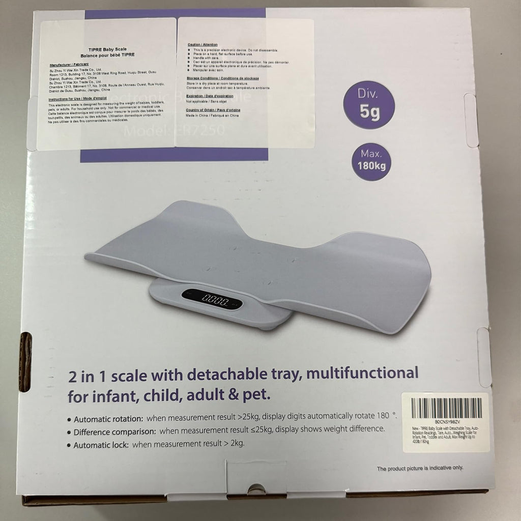 Baby Scale with Detachable Tray, Up to 400lb/180kg Y81355