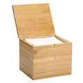 Bamboo Facial Towel Holder with Lid A87539