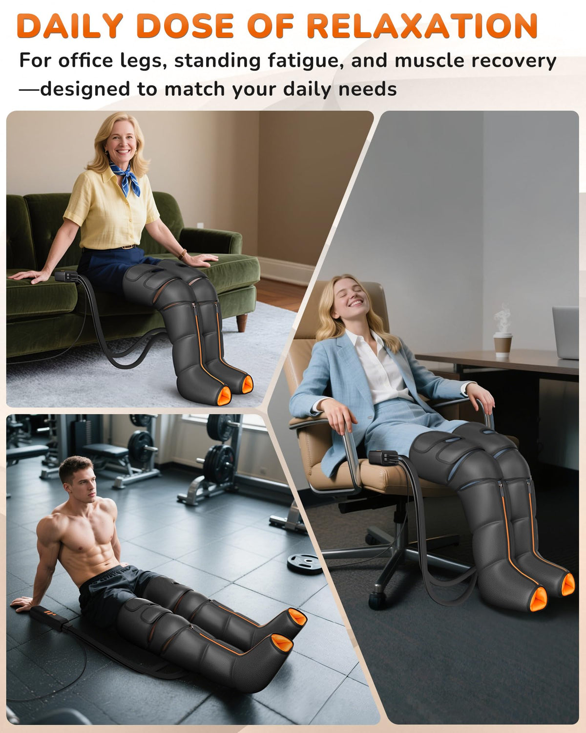 Leg Compression Massager with Heat N396
