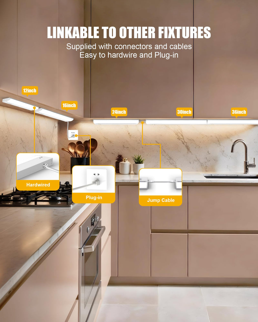 Under Cabinet Lighting with Power Cord F4239
