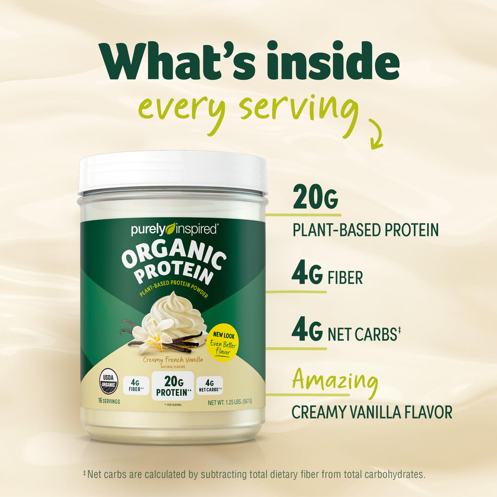Organic Vegan Protein Powder Pea & Super Greens Powder T4659