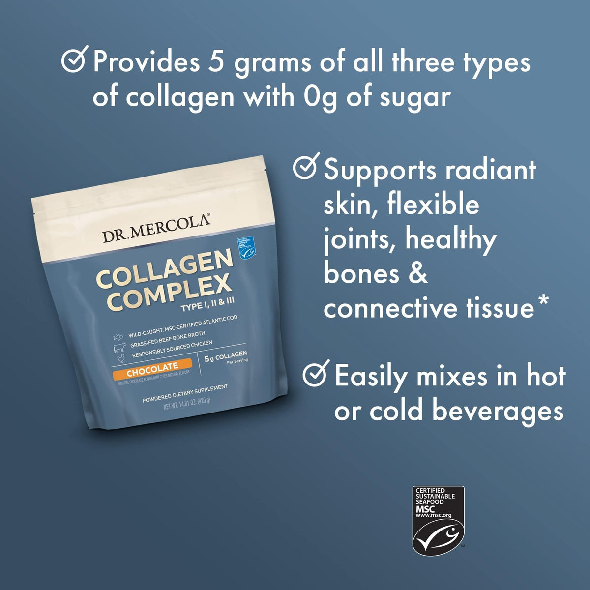 Collagen Complex Powder Chocolate 10.89 oz X687