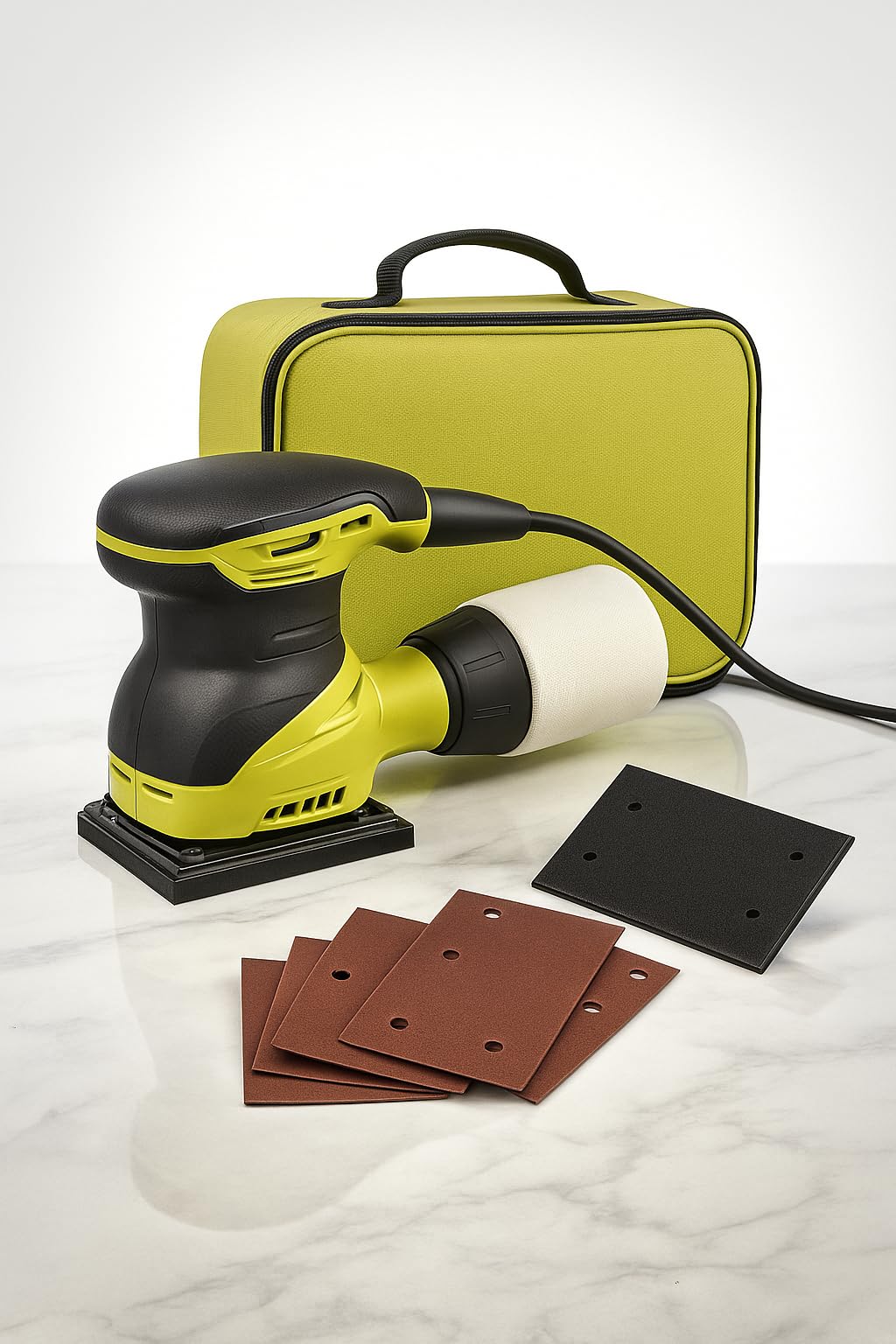 2 Amp Corded 1/4 Sheet Finishing Sander with Dust Collection Bag C99758