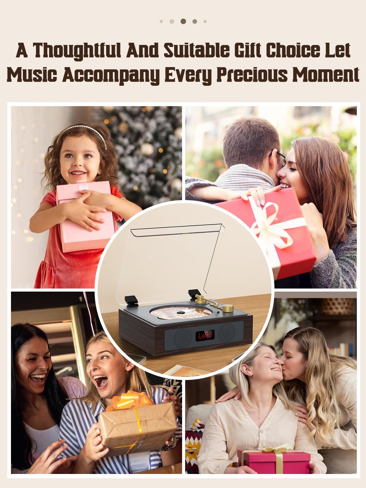 Portable CD Player with Built-in Speakers Bluetooth Q588