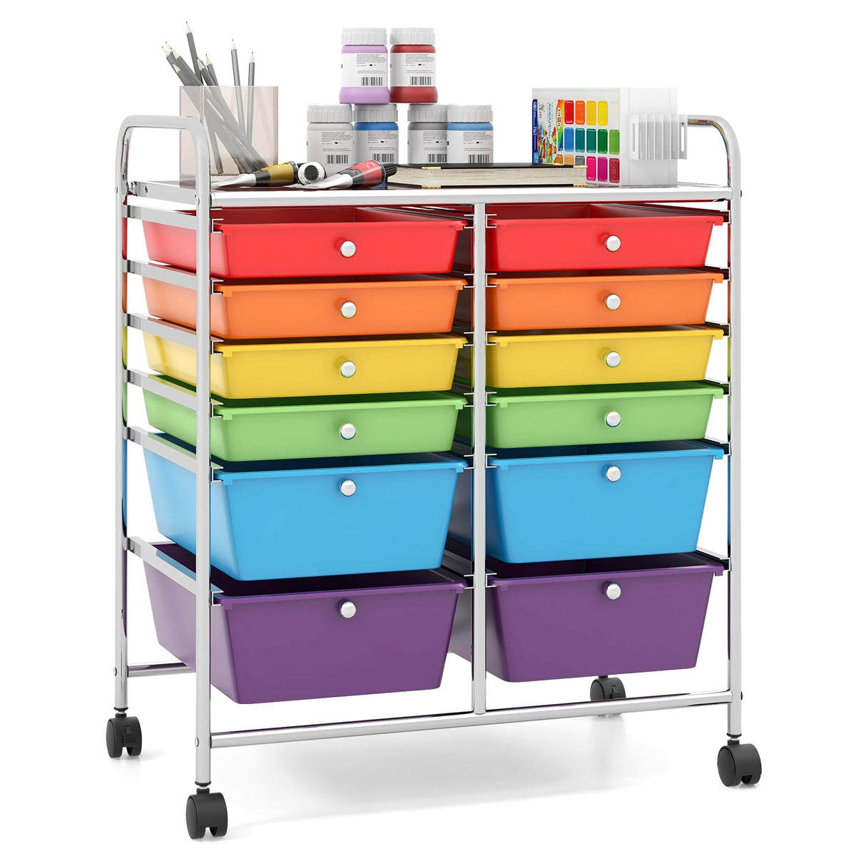 12 Drawer Rolling Storage Cart I54029
