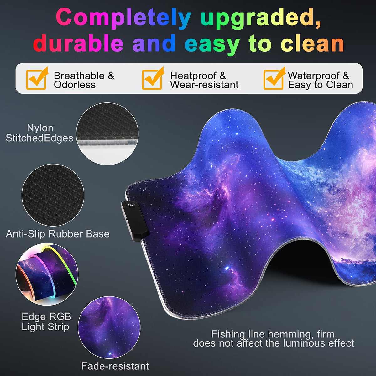 RGB LED Gaming Mouse Pad L299273