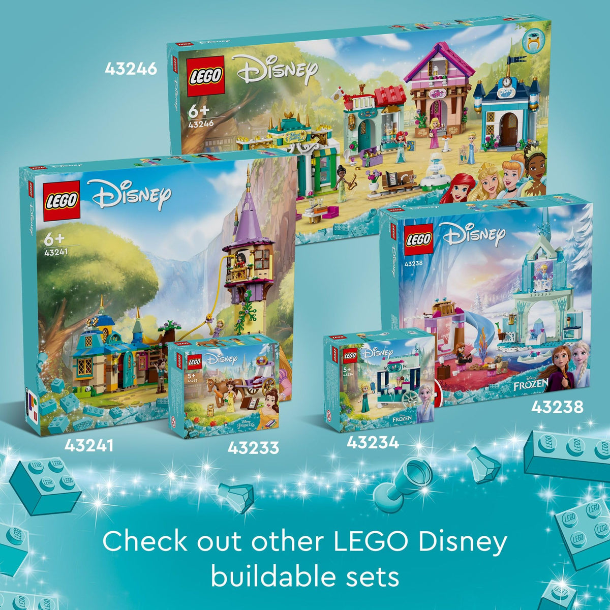 Frozen Princess Castle Building Toys Set E75299