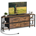 Brown Corner TV Stand with Drawer E2259