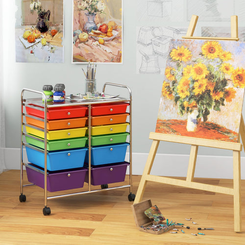 12 Drawer Rolling Storage Cart I54029