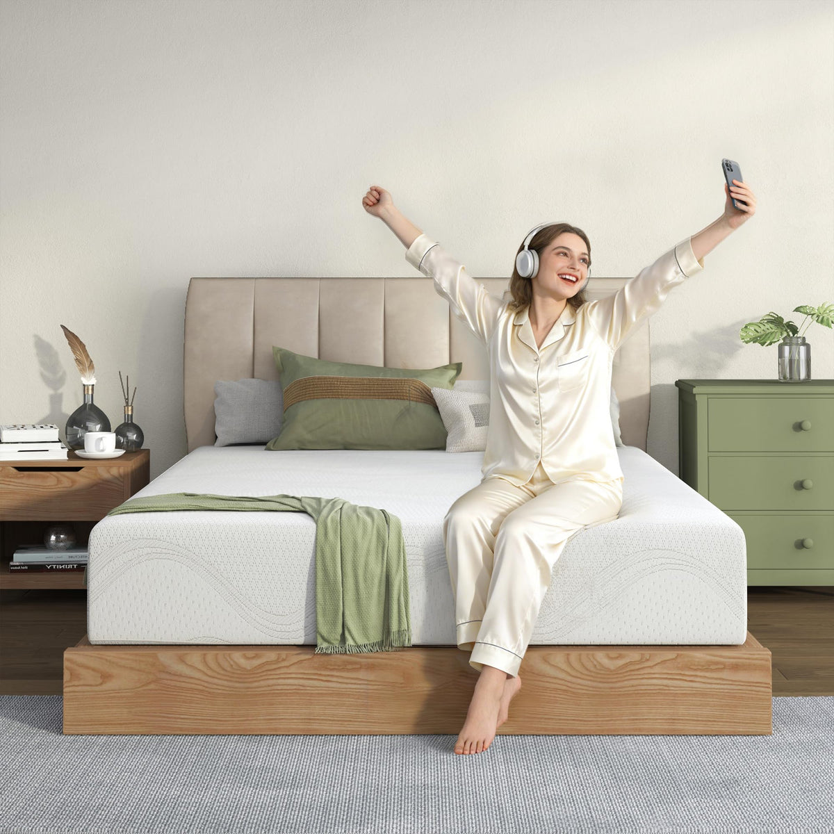6 Inch Twin Memory Foam Mattress Q808