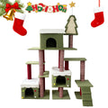 70 Inch Cat Tree with 3 Condos & Climbing Ladder B9114