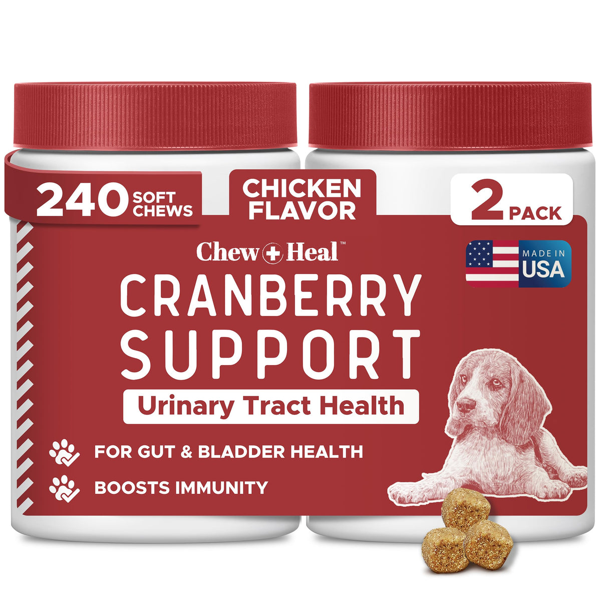 Cranberry Supplement for Dogs, 240 Soft Chews O565656
