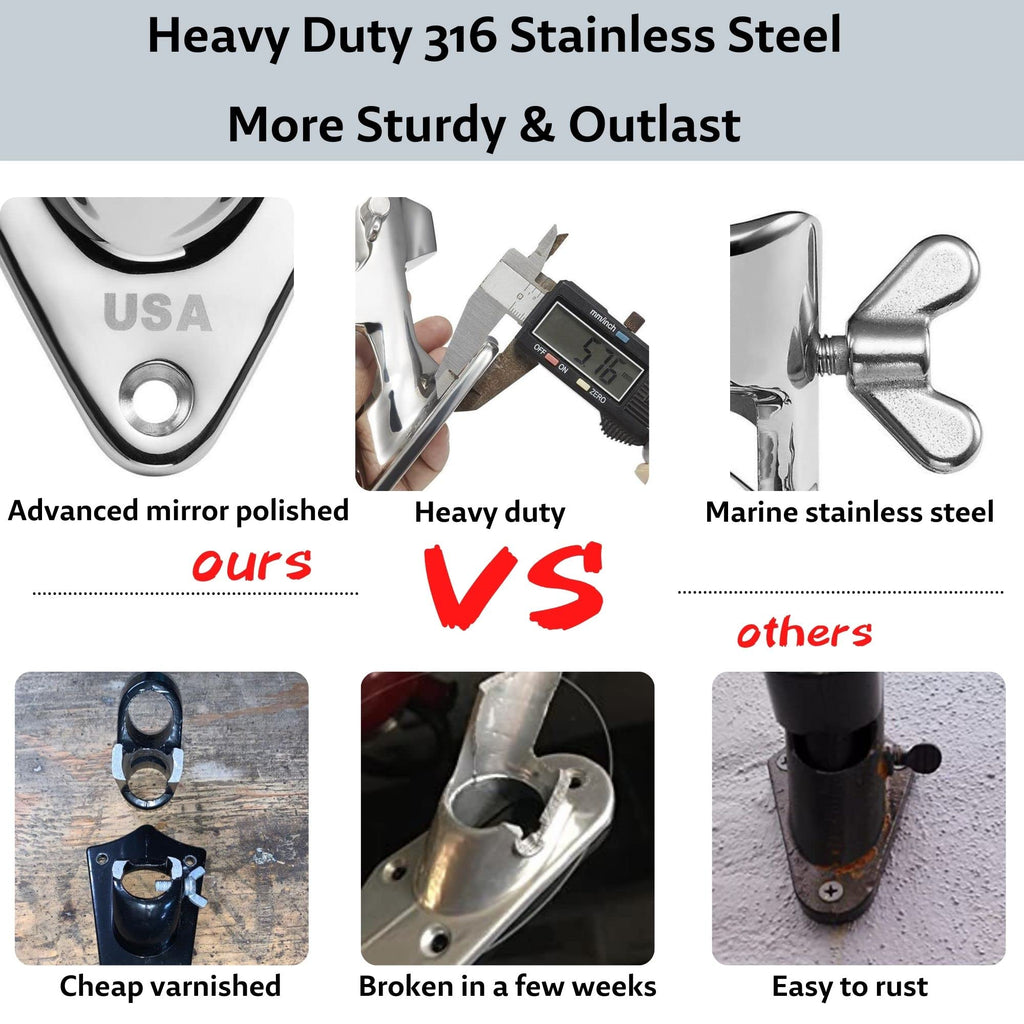 1 Inch Stainless Steel Flag Pole Holder G671