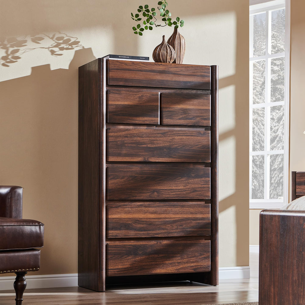 Brown 7 Drawer Dresser B967