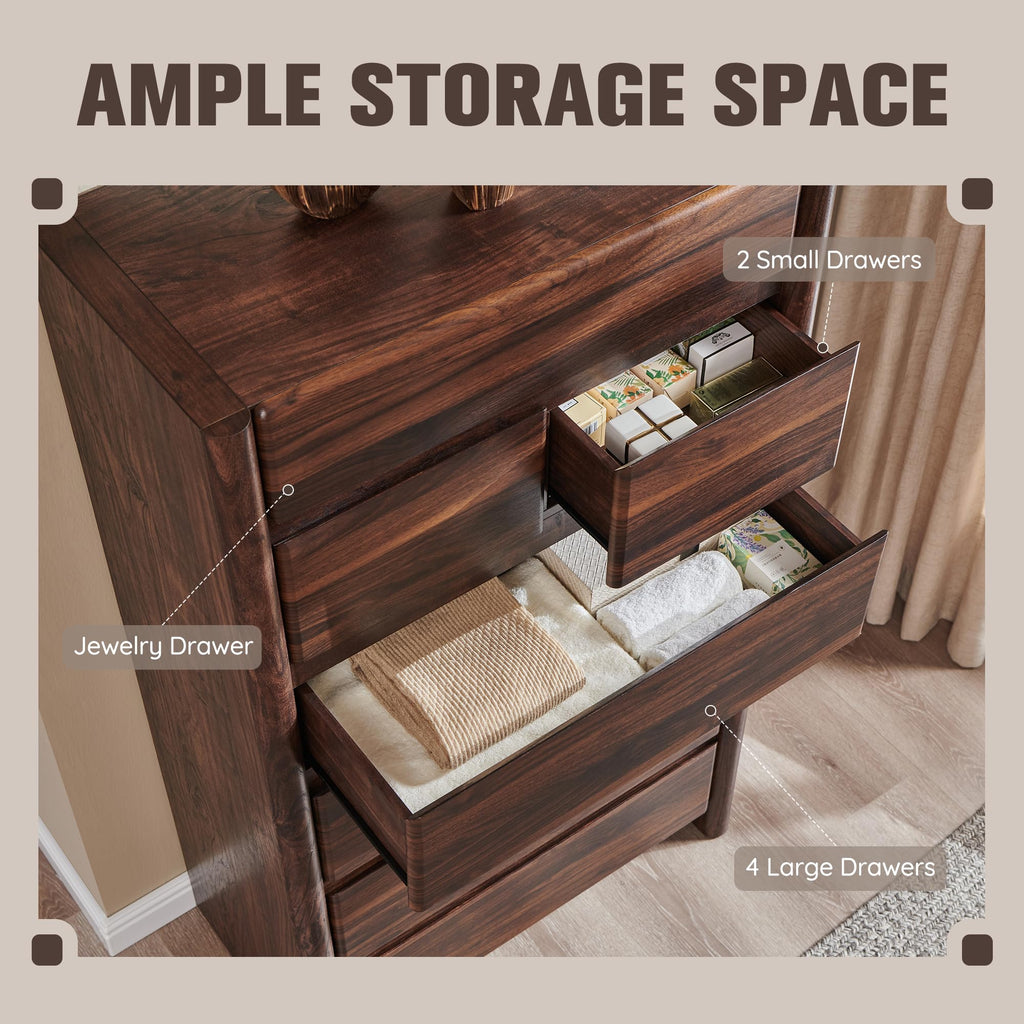 Brown 7 Drawer Dresser B967
