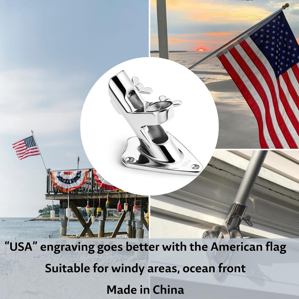 1 Inch Stainless Steel Flag Pole Holder G671