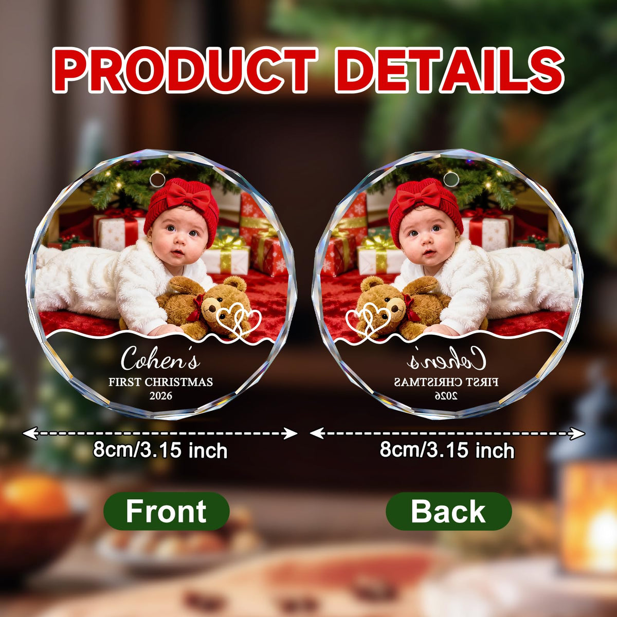 Baby's First Christmas Ornament 2026 J181702