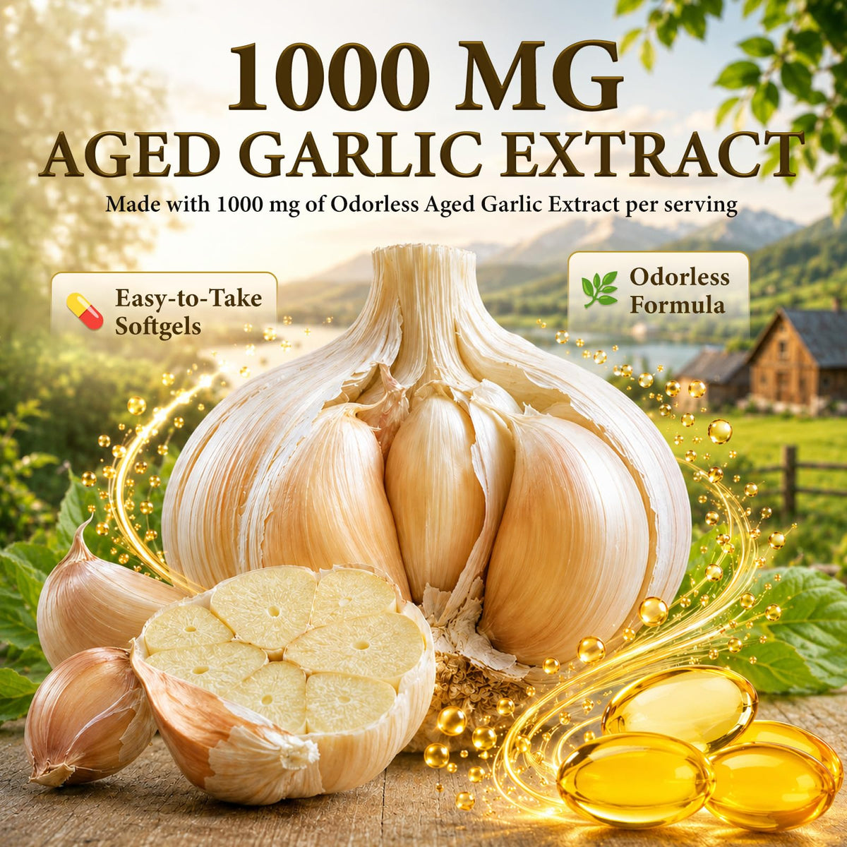 Aged Garlic Extract Capsules, 180 Softgels D7095