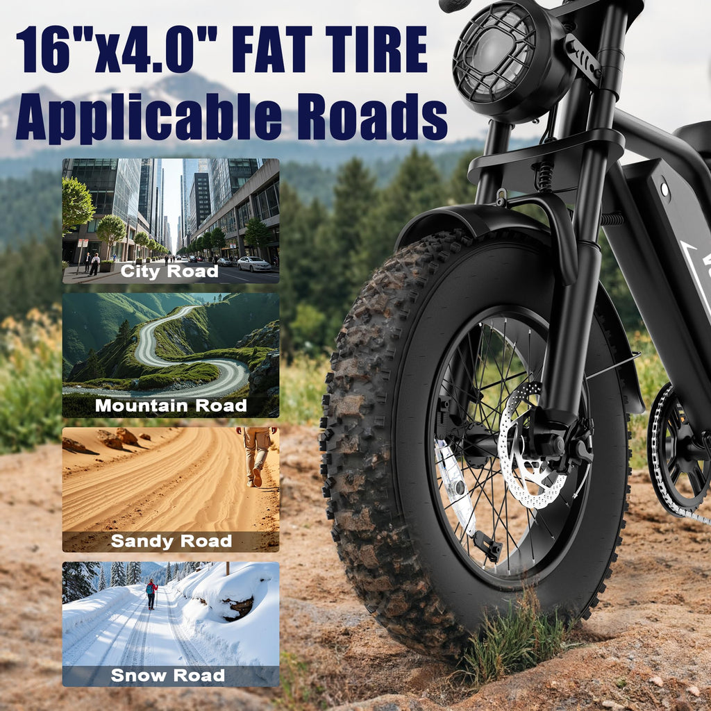 1500W Peak Motor Full Suspension Electric eBike Q626