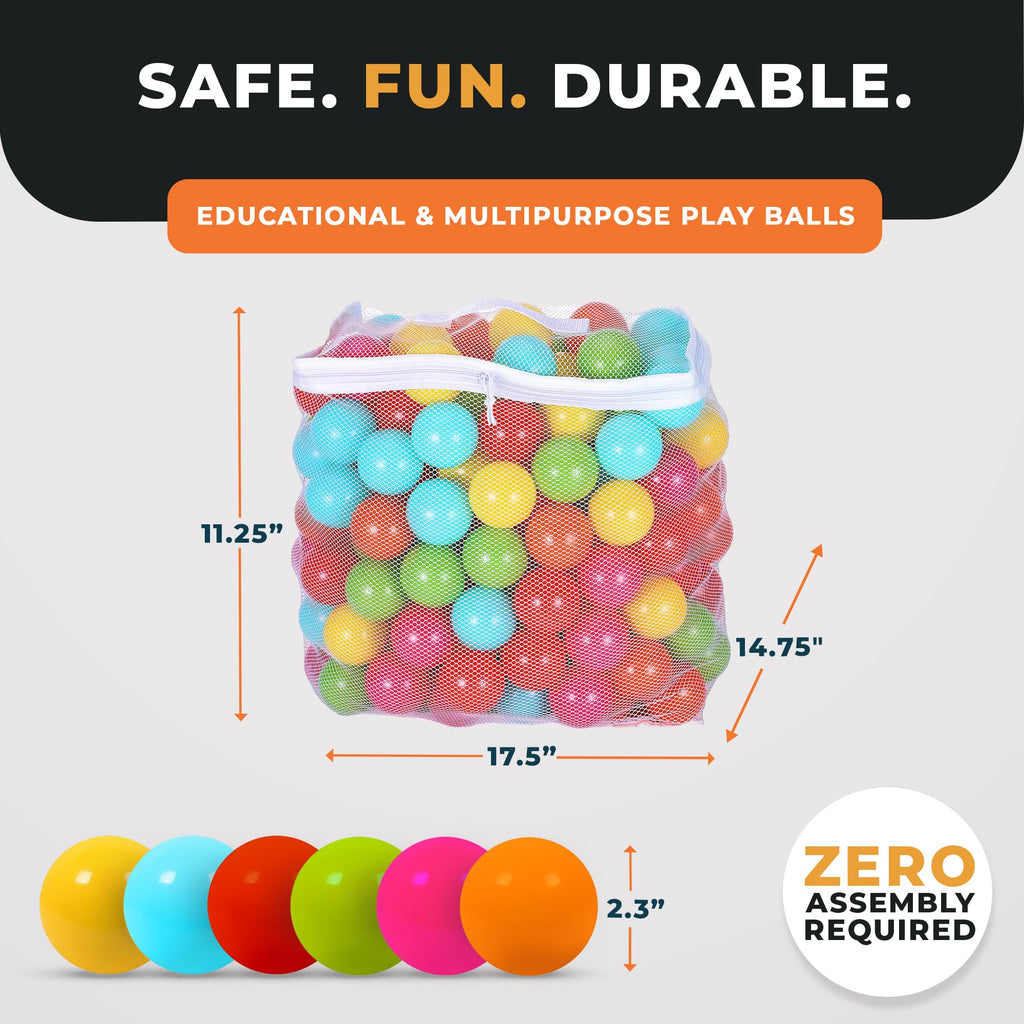 Play Pit Balls Toy Set with Mesh Bag L883