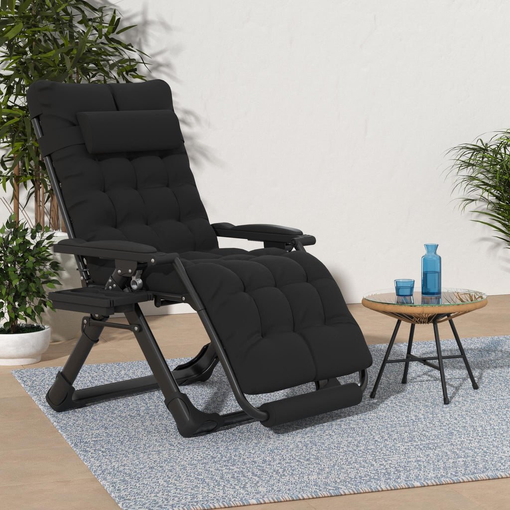 Oversized Zero Gravity Chair XL Black Z390
