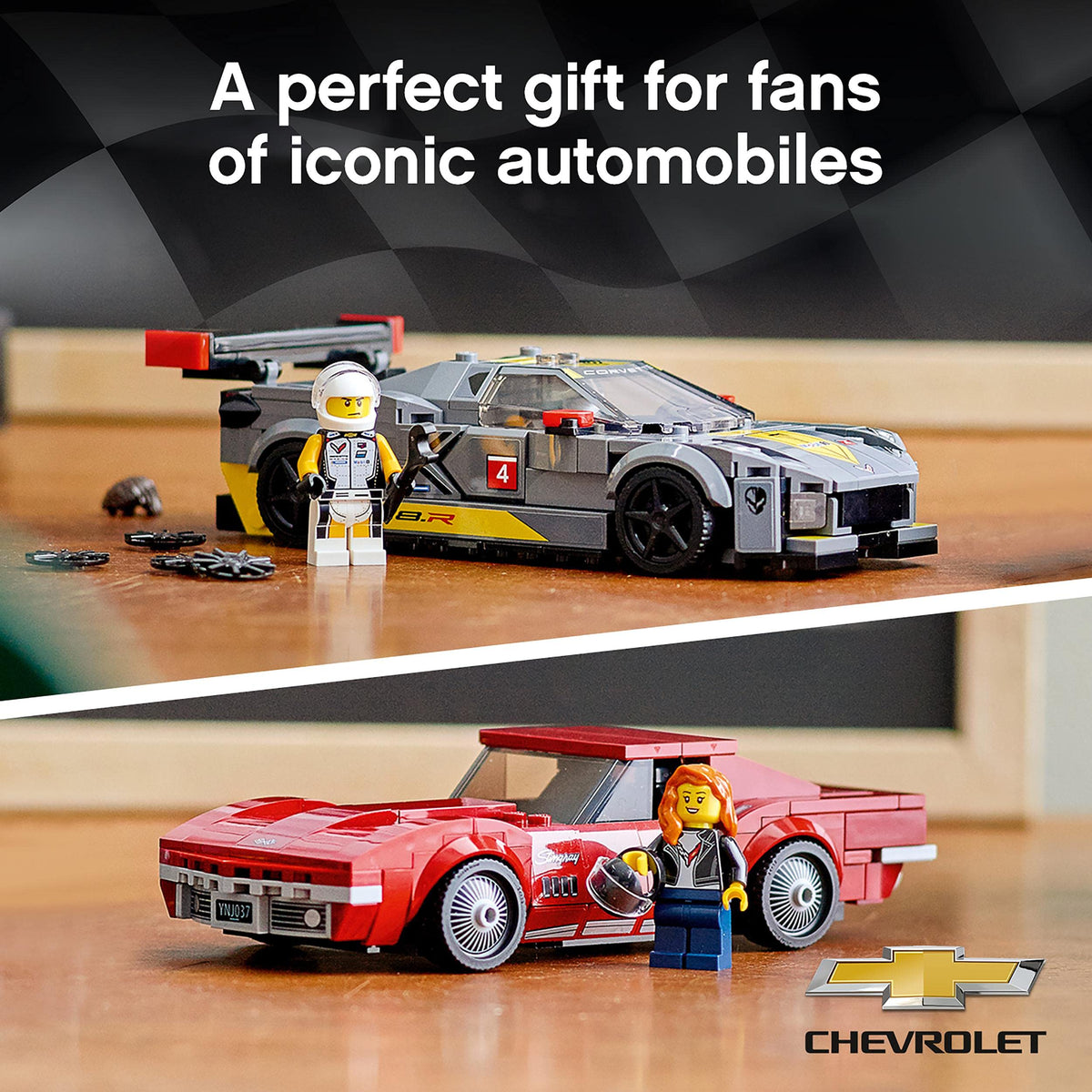 Chevrolet Corvette C8.R Race Car and 1969 CC Building Kit L570