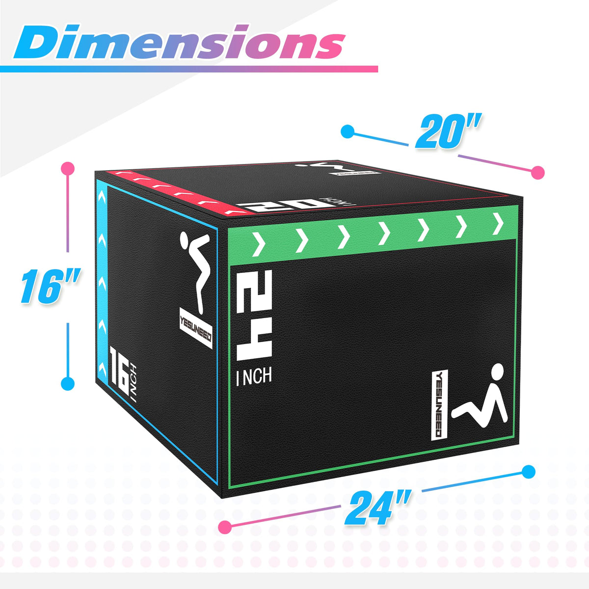 3 in 1 High Density Foam Plyo Box D347