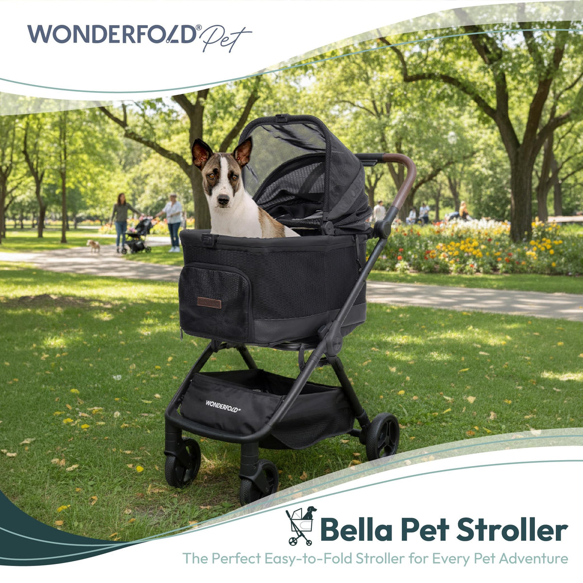 Lightweight Aluminum Frame Pet Stroller N651