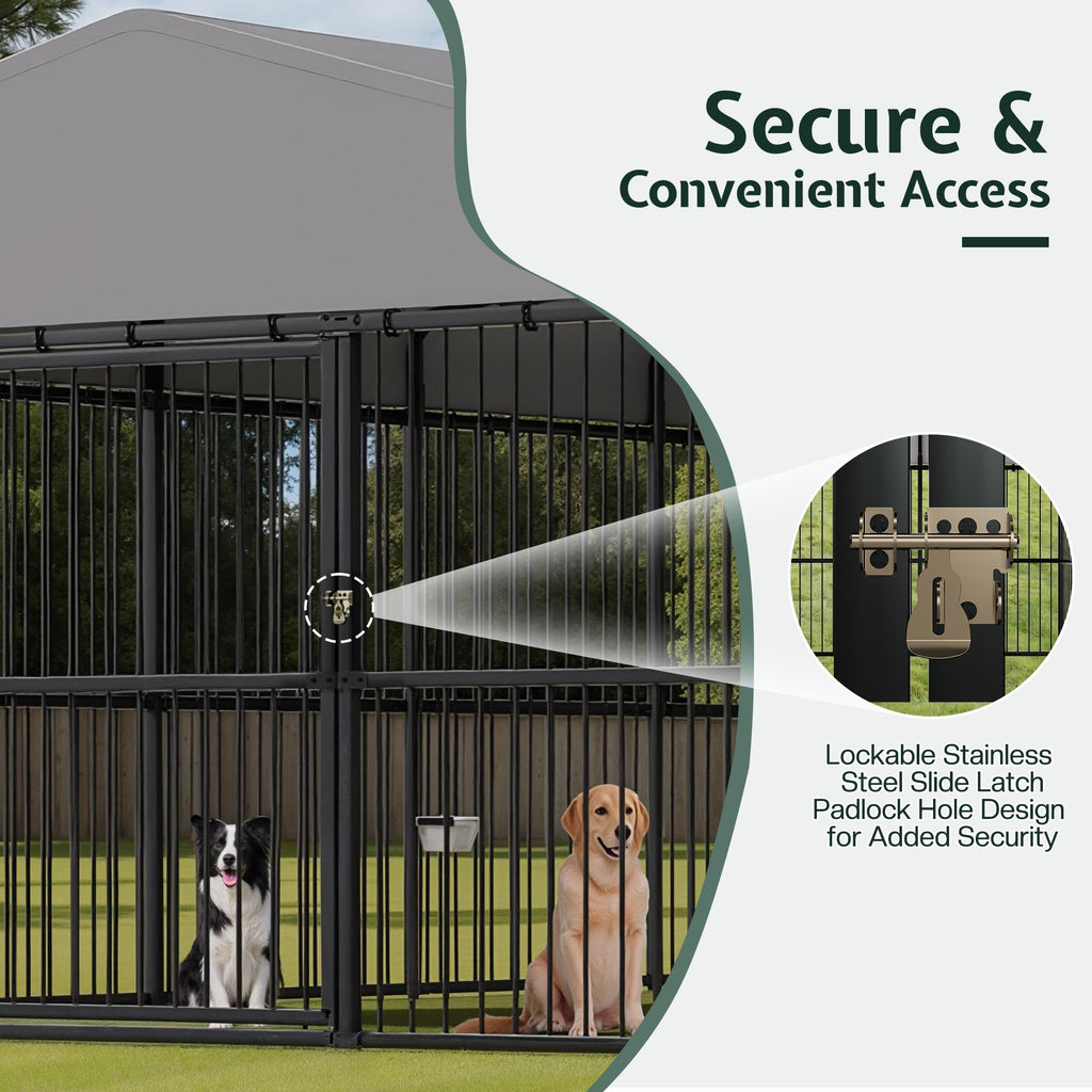 10x20x6.4 FT Outdoor Dog Kennel O3864