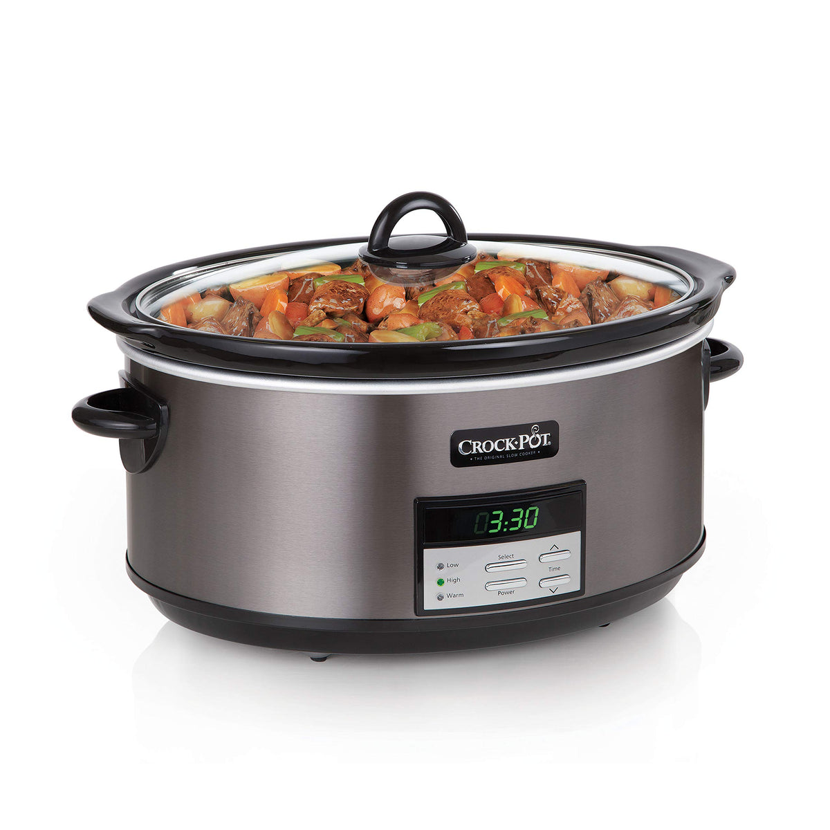 8 Quart Programmable Slow Cooker + 7 Quart Oval Manual Slow Cooker, Stainless Steel P9813