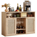 Rattan Wine Bar Cabinet with Storage K3299