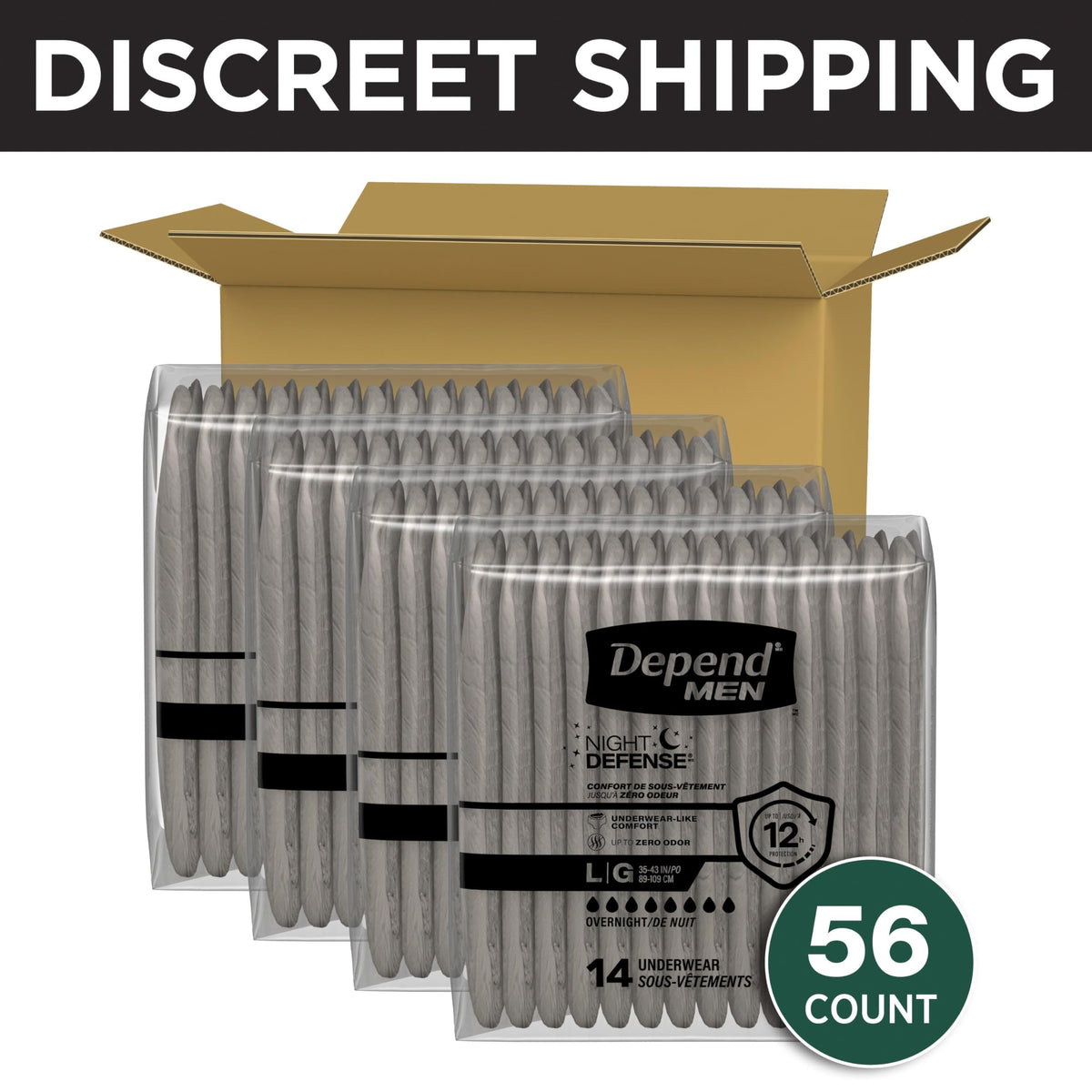 Large Adult Diapers 56 Count D408