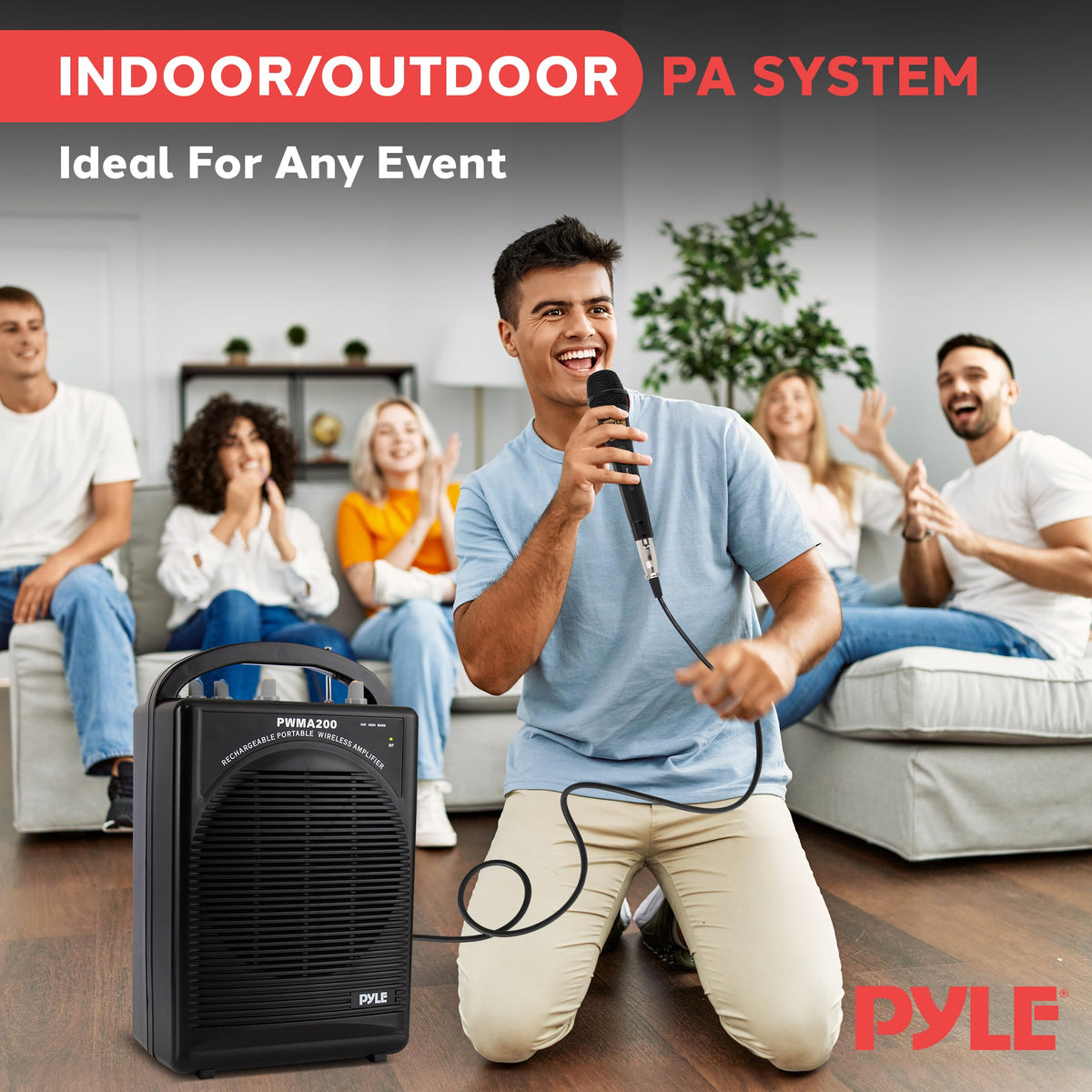 Portable PA Speaker & Microphone System B9009
