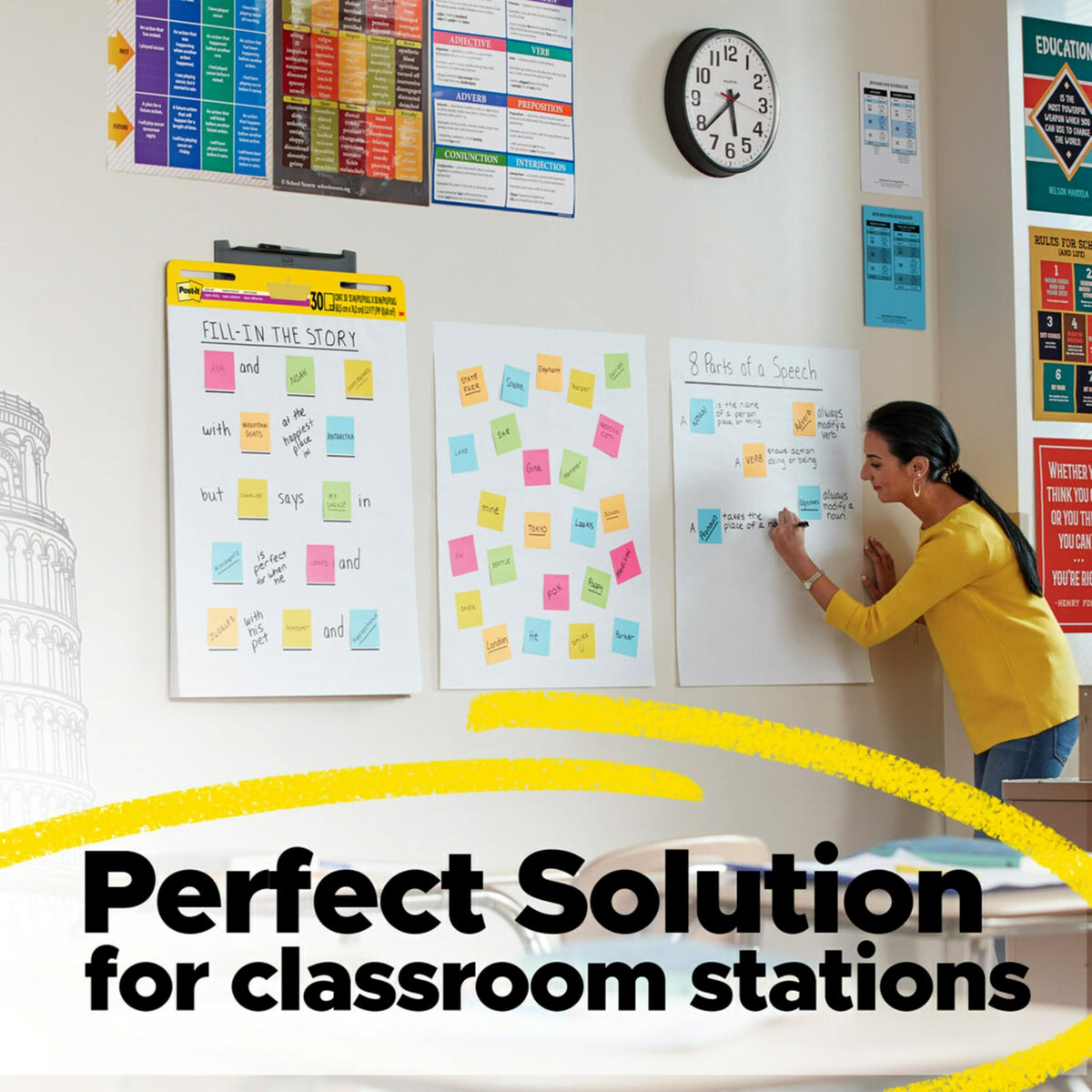 White Lined Easel Pad, 25 x 30 in, 2 Pads R26140