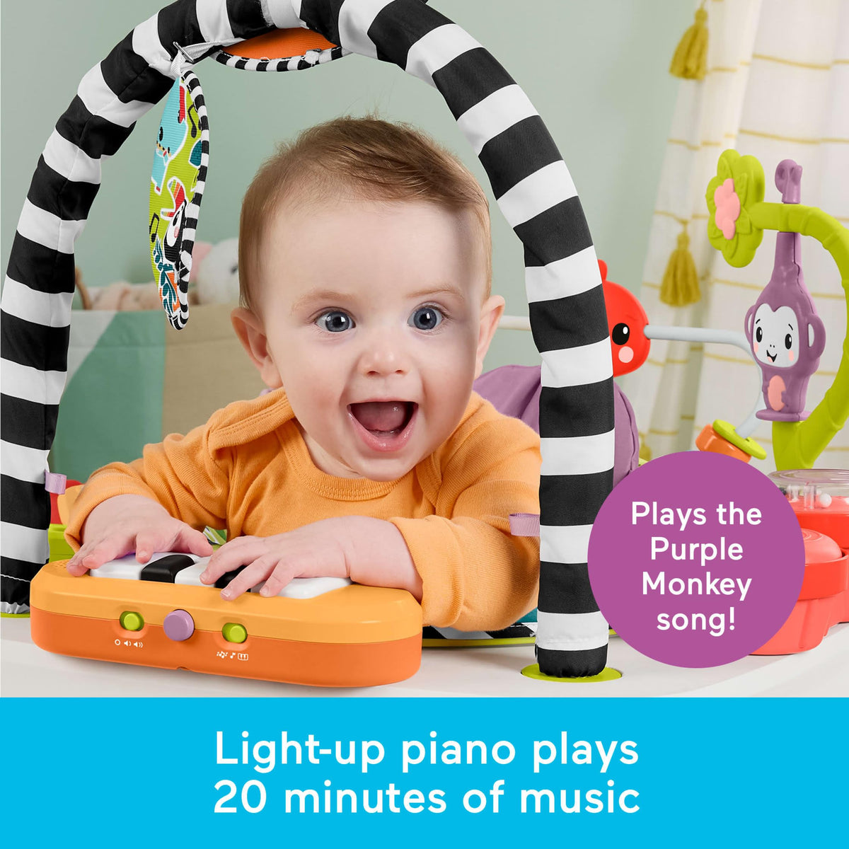 Purple Monkey Musical Activity Center Baby Toy R1930
