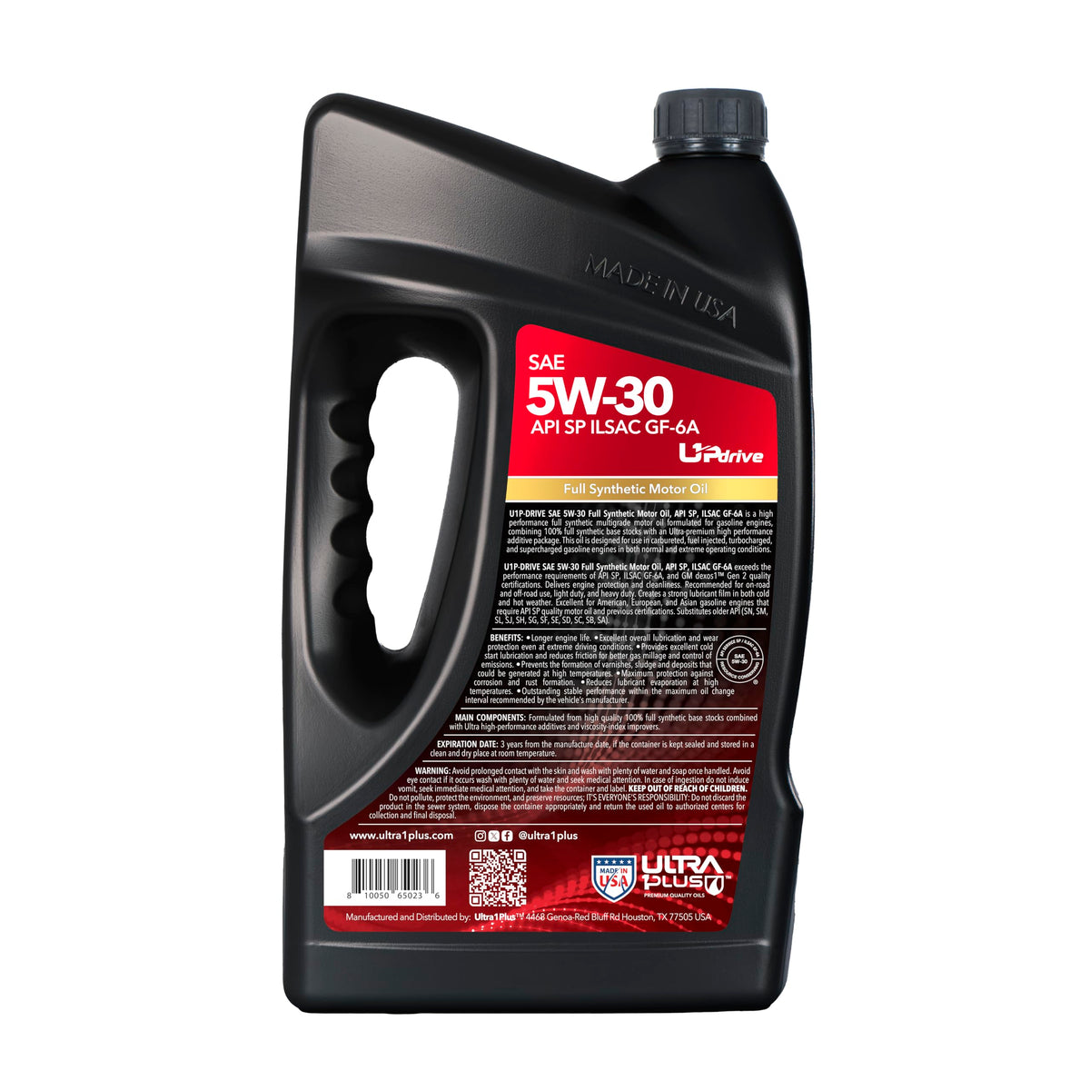 5W-30 Full Synthetic Motor Oil 5 Quart A1376