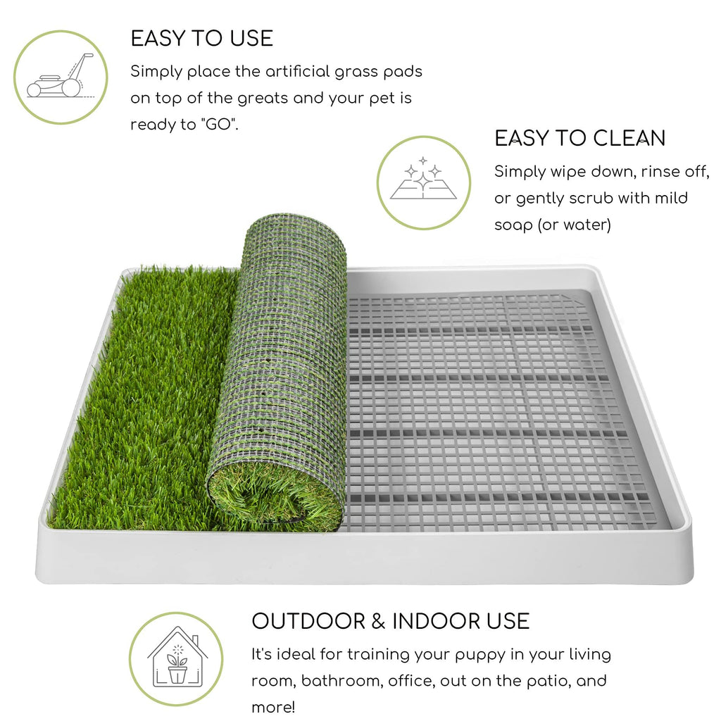 Dog Grass Pad with Tray Z10953