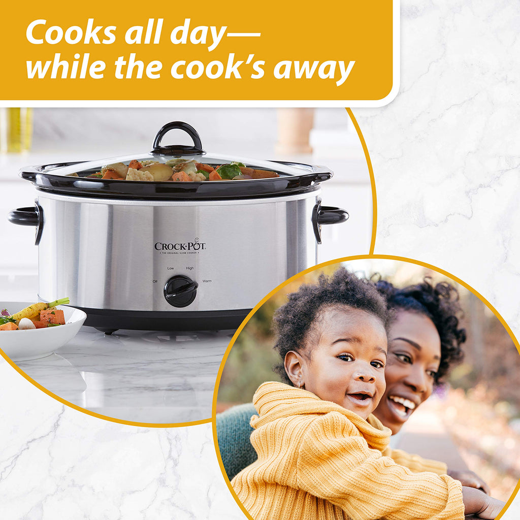 8 Quart Programmable Slow Cooker + 7 Quart Oval Manual Slow Cooker, Stainless Steel P9813
