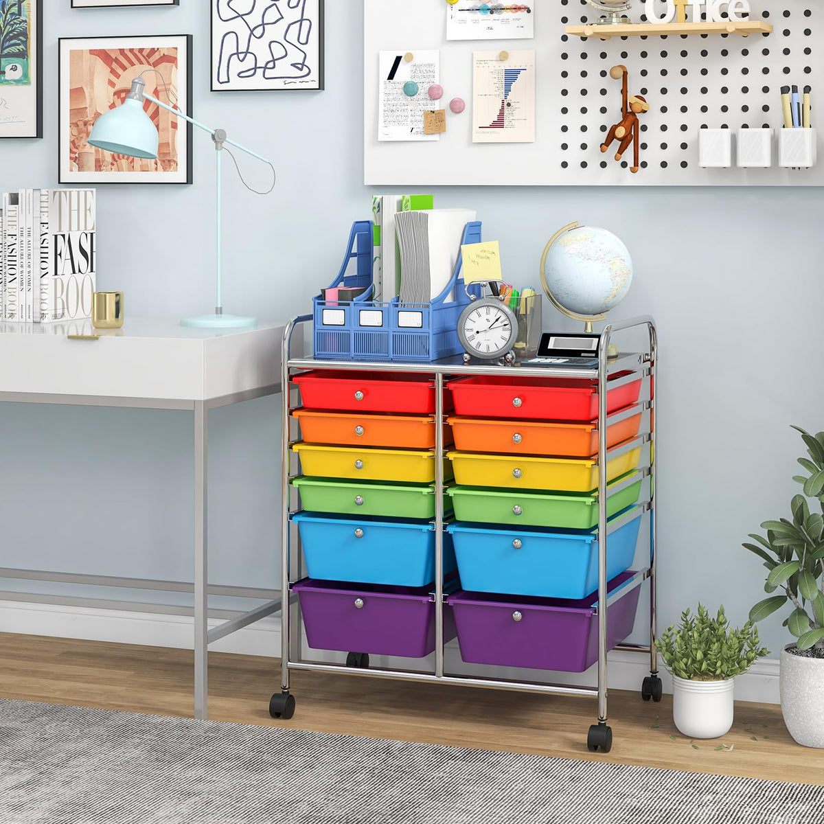12 Drawer Rolling Storage Cart I54029