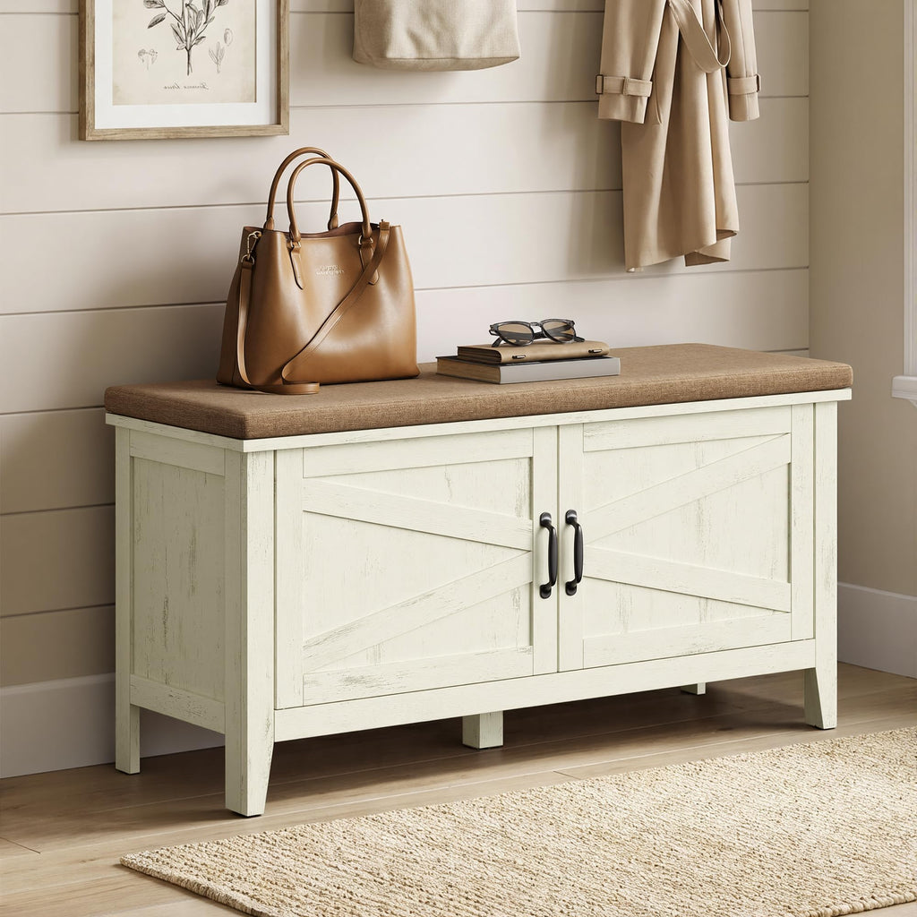Shoe Bench with Cushion F64116