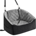 Dog Car Seat for Small Dogs Up to 30 Lbs, Grey-Black N265