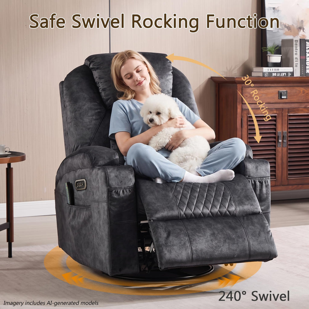 Power Swivel Rocker Recliner Chair V268306