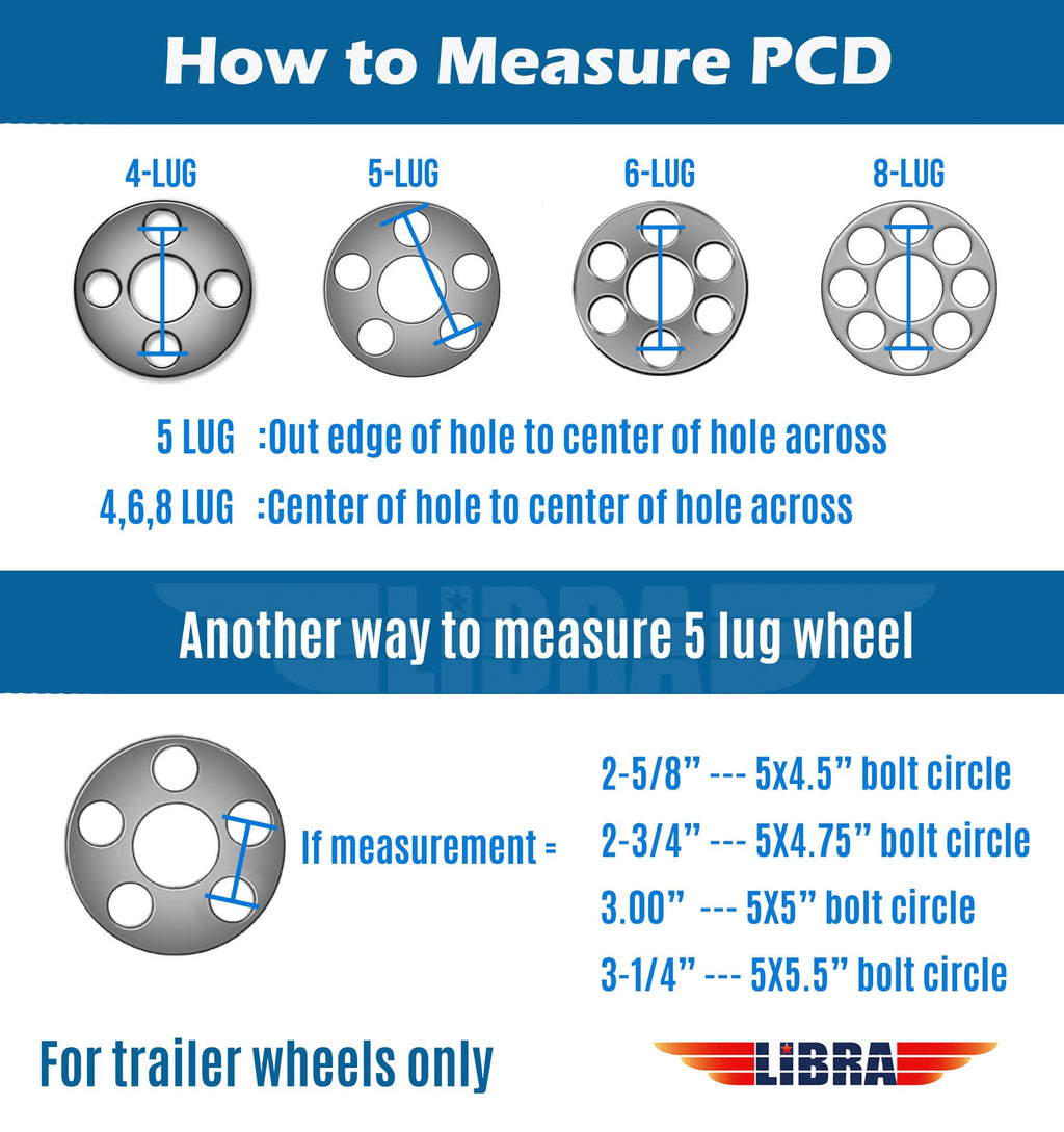 Trailer Tire Wheel ST205/75R15 8PR 5X4.5 White Spoke Pk2 C809340